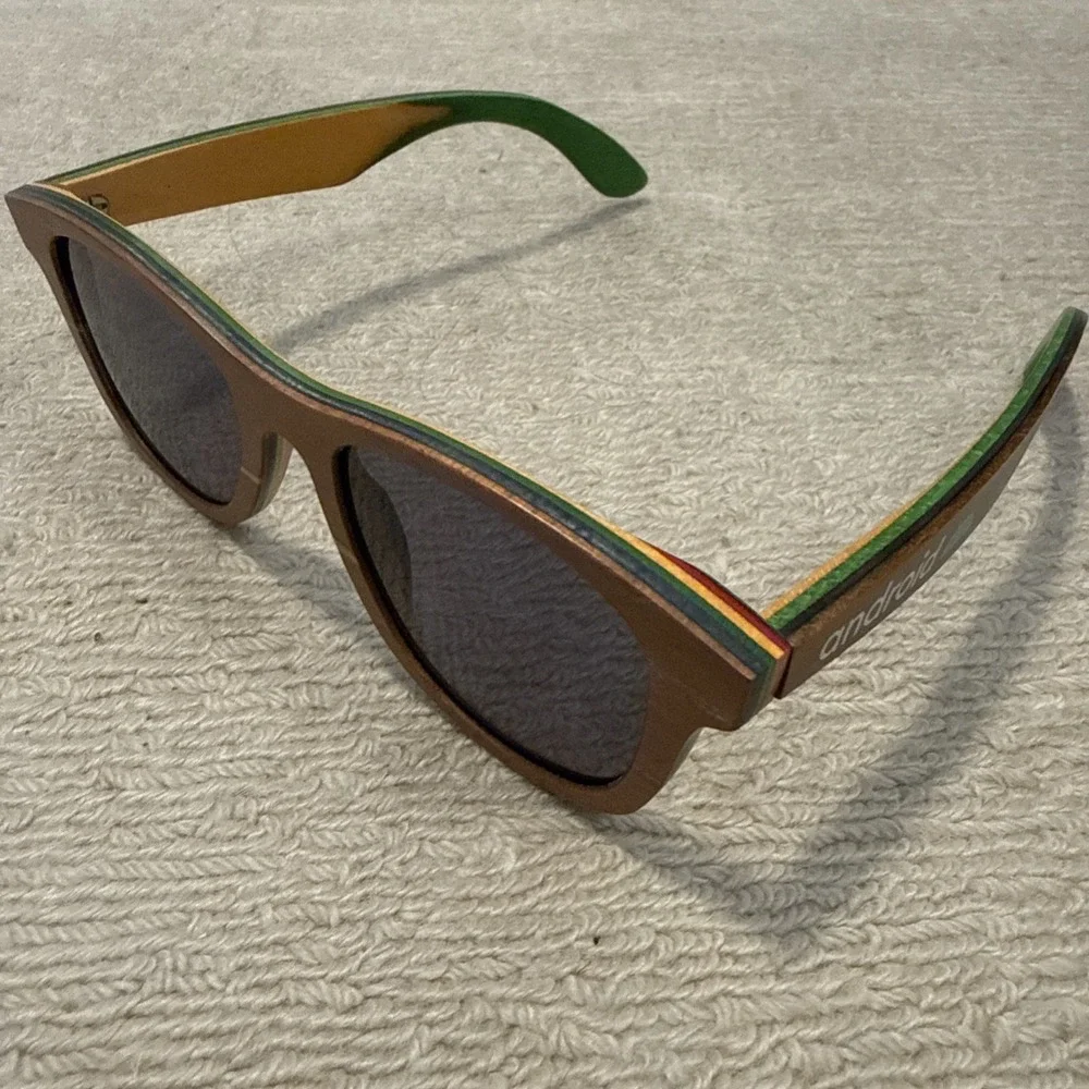 Wooden Android  Sunglasses - UV400 Unisex - Polarized -  Zebrawood Frame- NWT